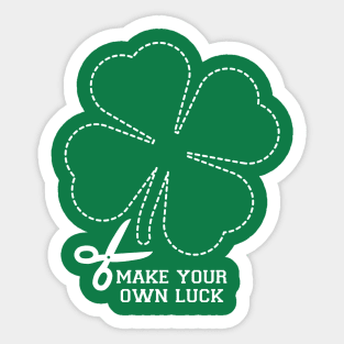 Make your own luck St Patrick's Day Sticker